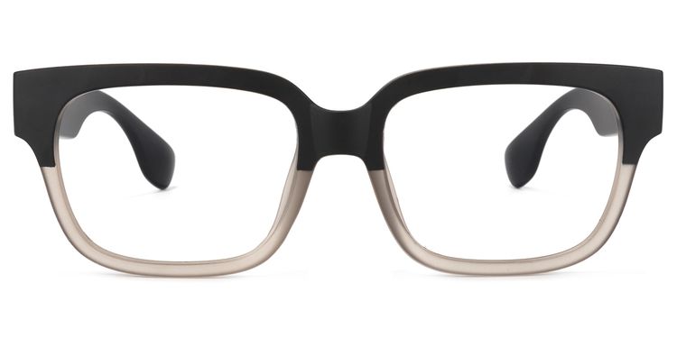 Colin Rectangle Black-Gray Glasses
