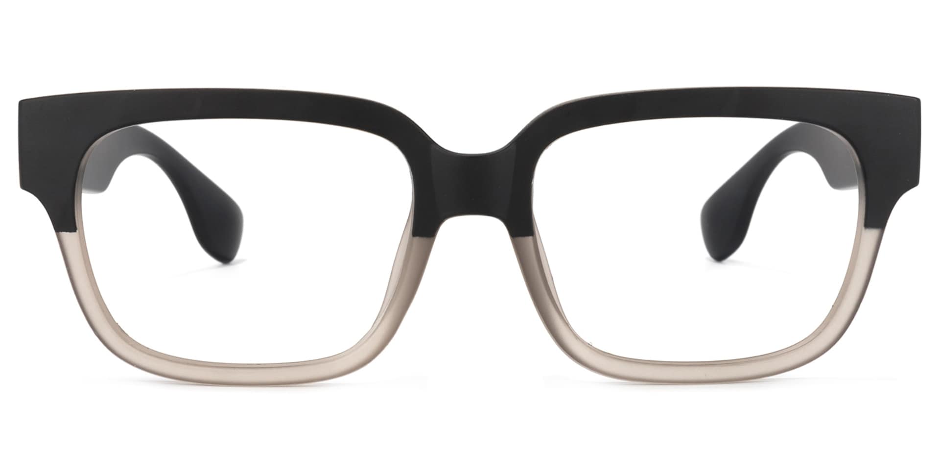 Colin Rectangle Black-Gray Eyeglasses & Glasses Frames0
