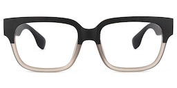 Colin Rectangle Black-Gray Glasses0