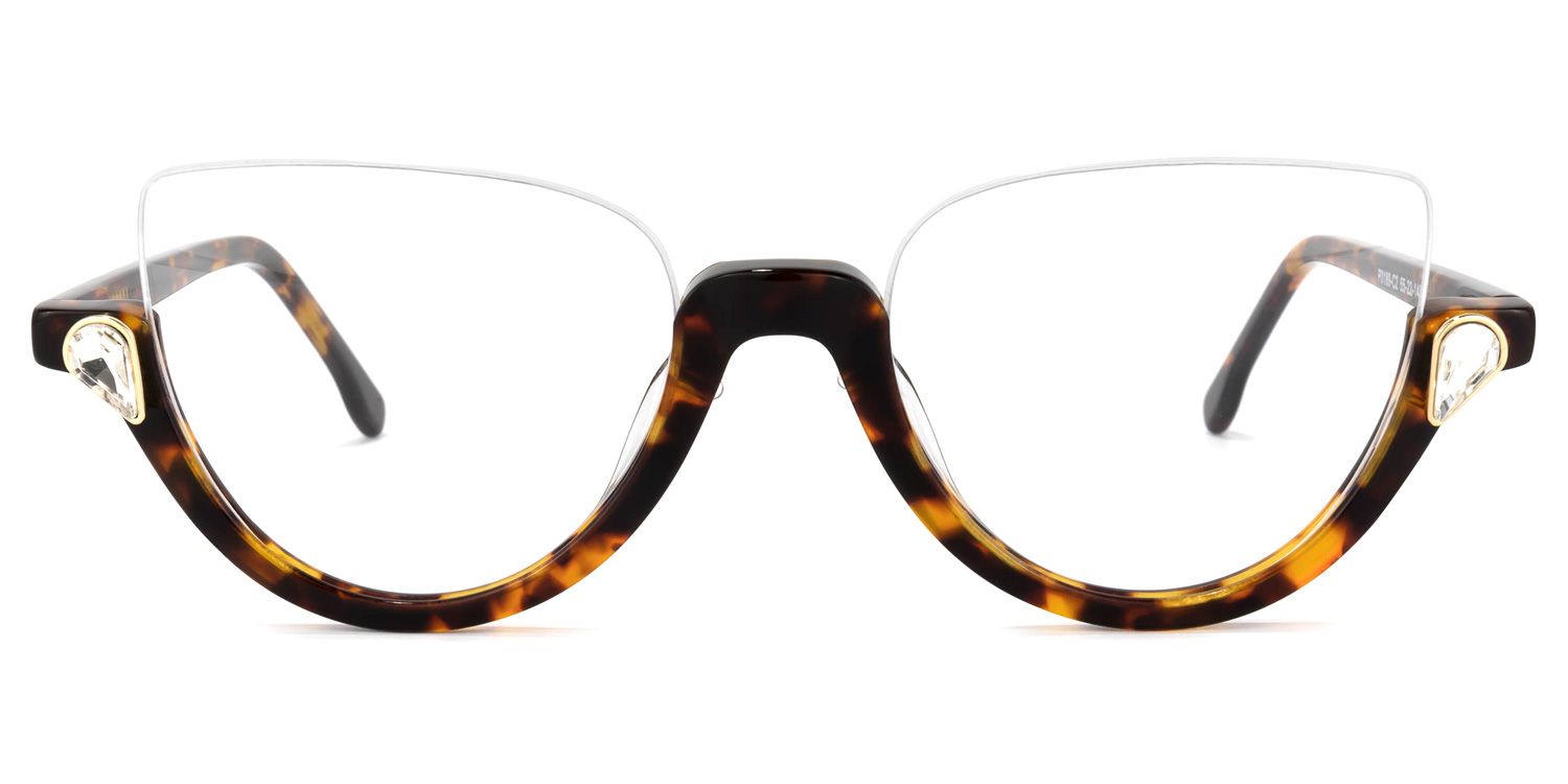 Felicia Tortoise Cat-Eye Frame Glasses | Zeelool Optical0