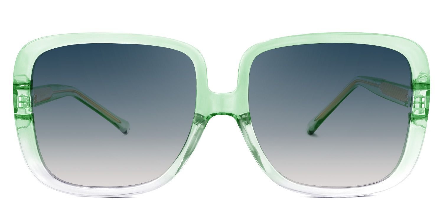 Raymond Square Green Sunglasses | Zeelool Glasses0