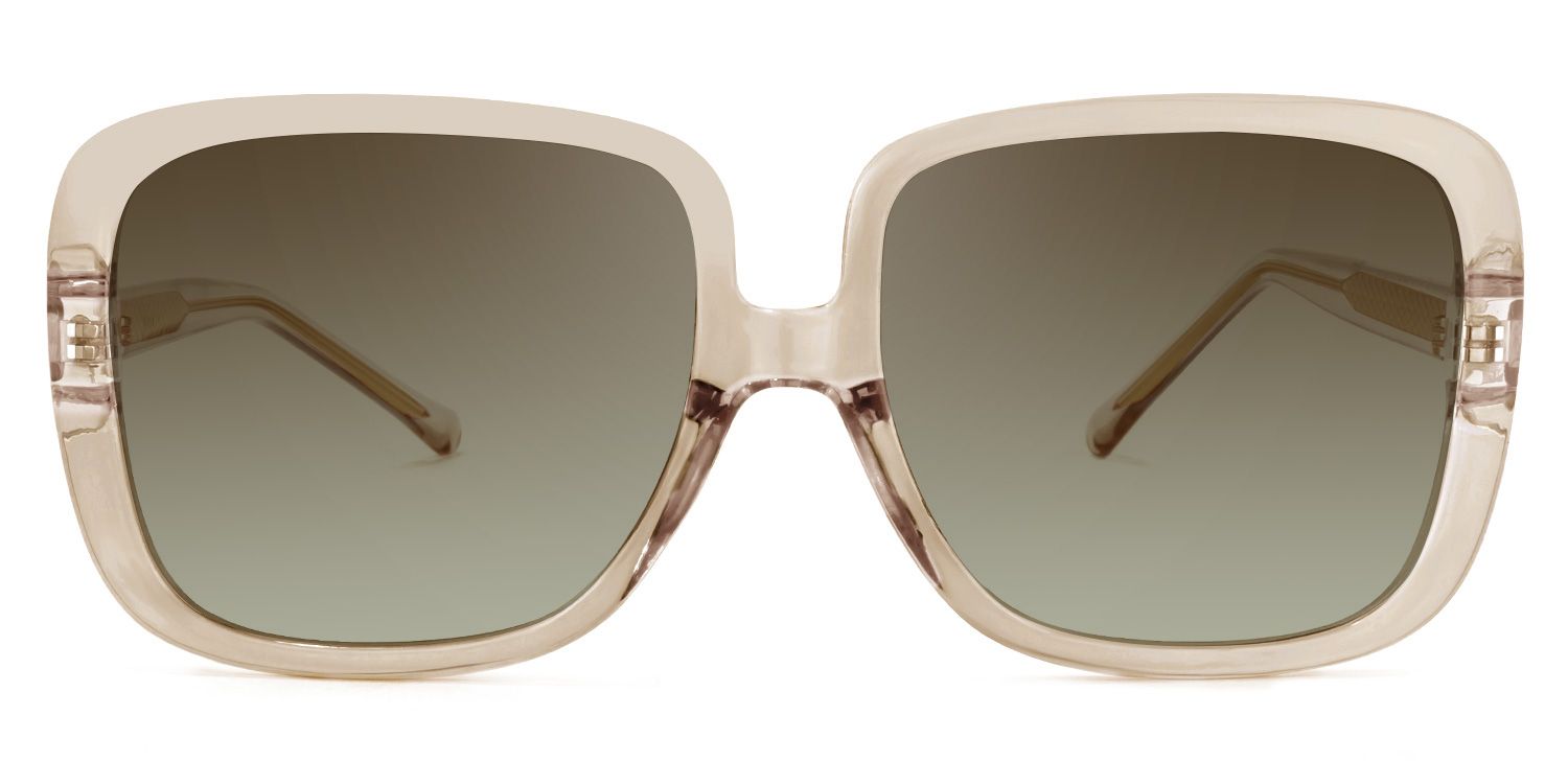 Raymond Square Beige Sunglasses | Zeelool Glasses0