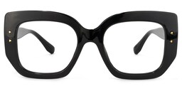 Sienna Square Black Glasses0