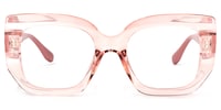 Sienna Square Pink Glasses0