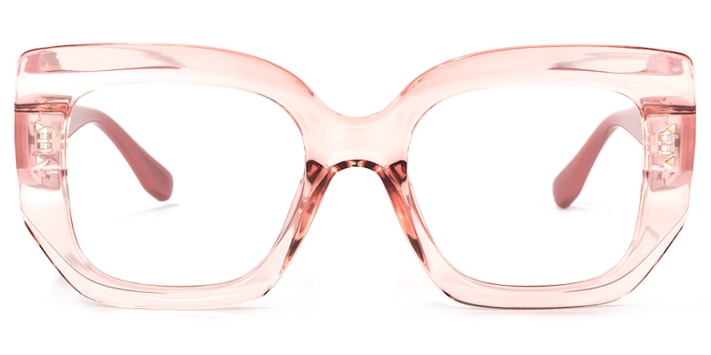 Sienna Square Pink Glasses | Zeelool Glasses0