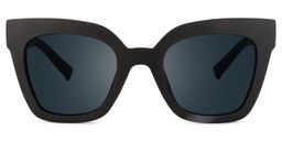 Malcolm Square Black Sunglasses0
