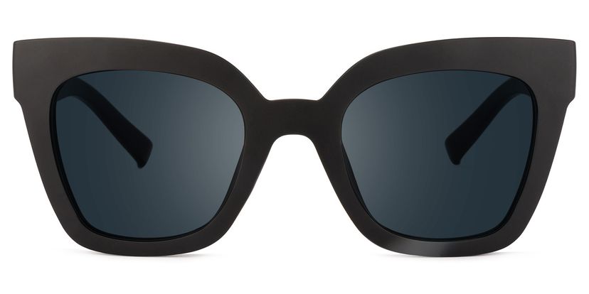 Malcolm Square Black Sunglasses