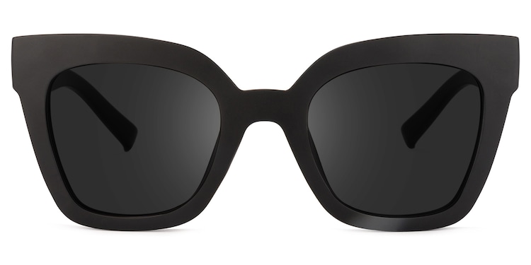 Malcolm Square Black Sunglasses