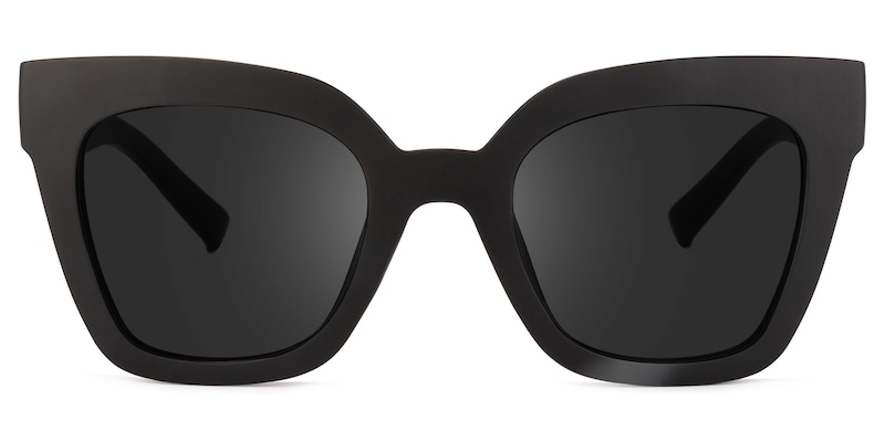 Malcolm Square Black Sunglasses