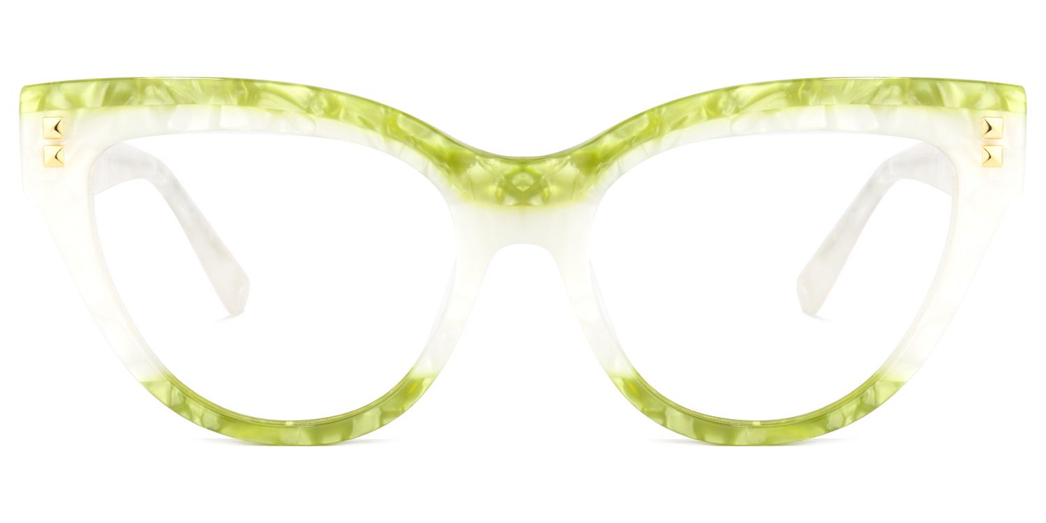 Cascata Cateye Green Glasses | Zeelool Glasses0