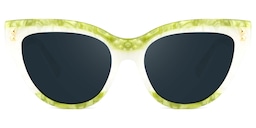 Cascata Cateye Green Sunglasses0