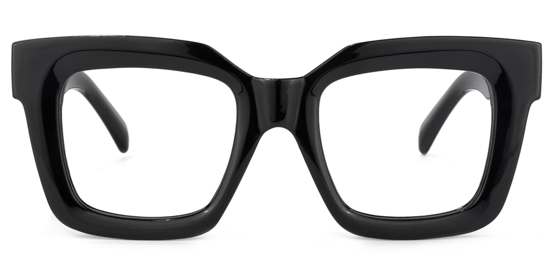 Trinity Square Black Glasses | Zeelool Glasses0