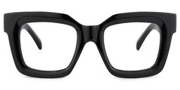 Trinity Square Black Glasses0