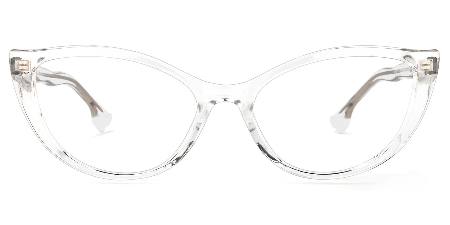 Theodore Cateye Clear Glasses | Zeelool Glasses0