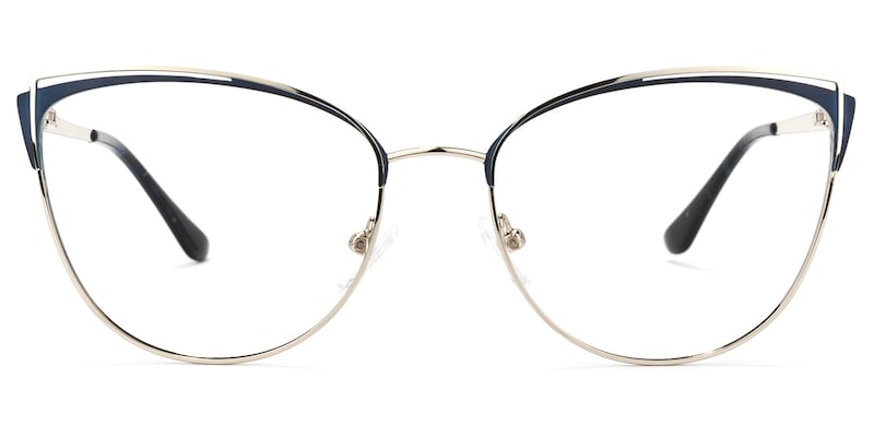 Faust Cateye Dark-Blue Glasses | Zeelool Glasses0