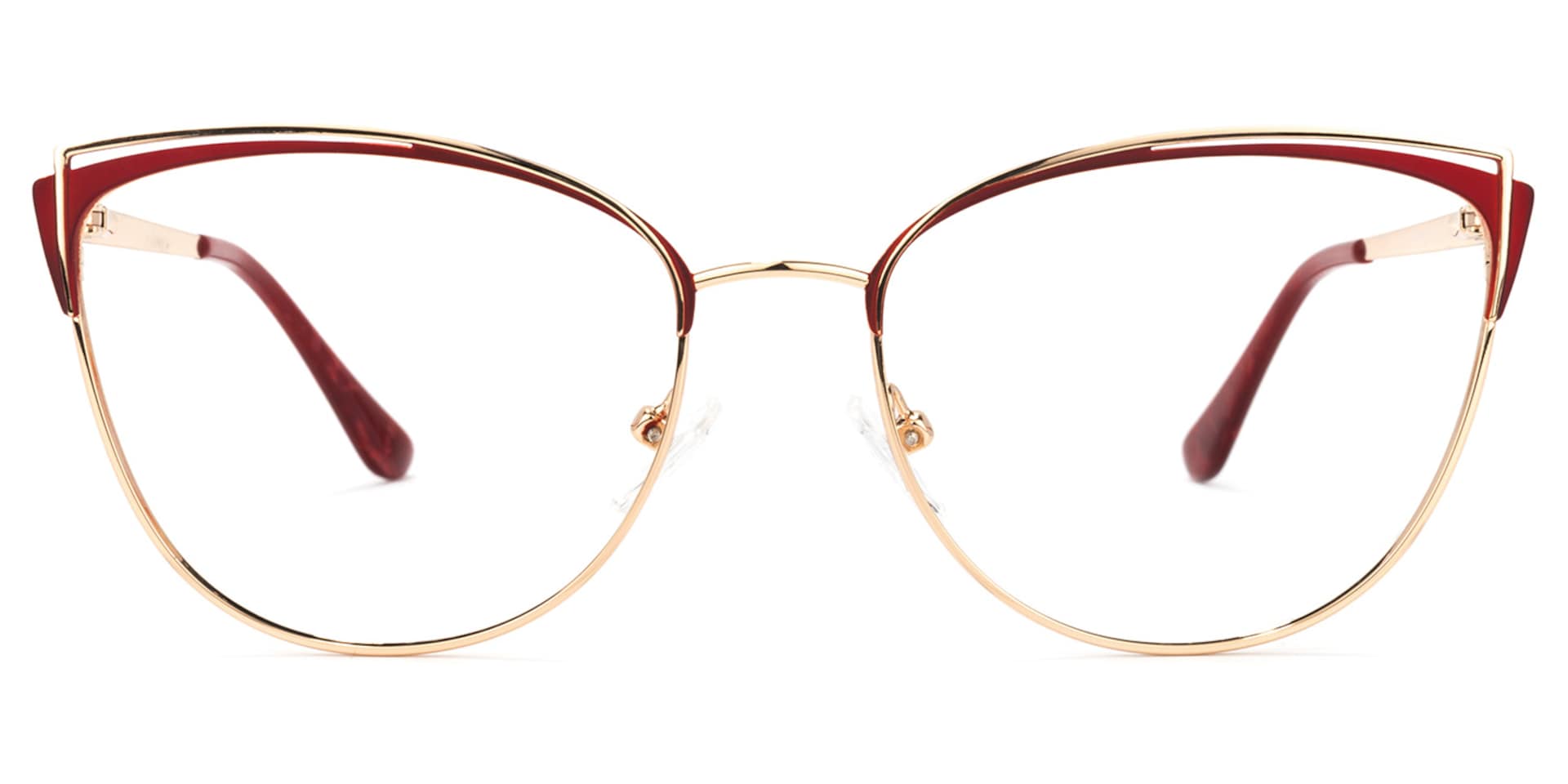 Faust Cateye Red Glasses | Zeelool Glasses1