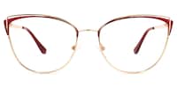 Faust Cateye Red Glasses1