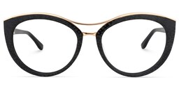 Carol Cateye Black Glasses0