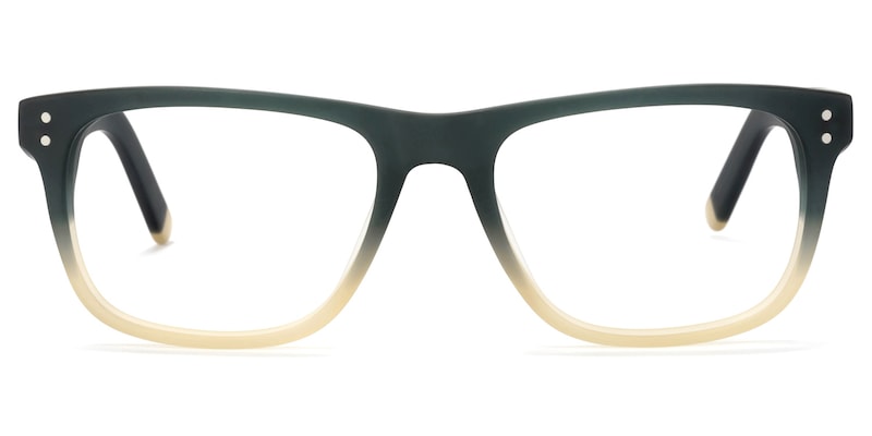 Tegan Rectangle Dark-Green Glasses | Zeelool Glasses0