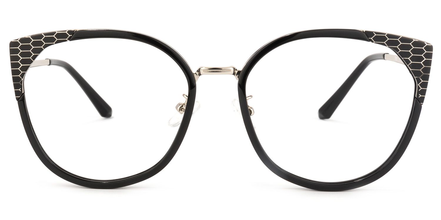Yvette Cateye Black Glasses | Zeelool Glasses0