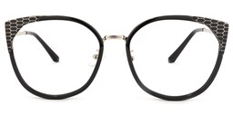 Yvette Cateye Black Glasses0