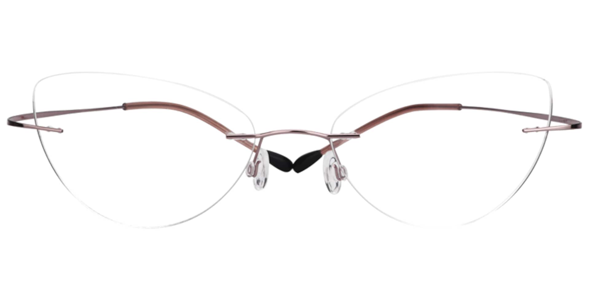 Evelyn Cat Eye Pink Glasses | Zeelool Glasses0