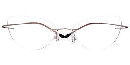 Evelyn Cat Eye Pink Glasses0