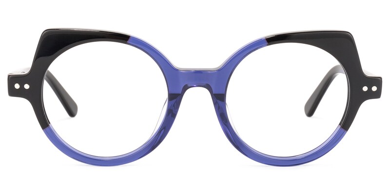 Gilbert Cateye Dark-Blue Glasses | Zeelool Glasses0