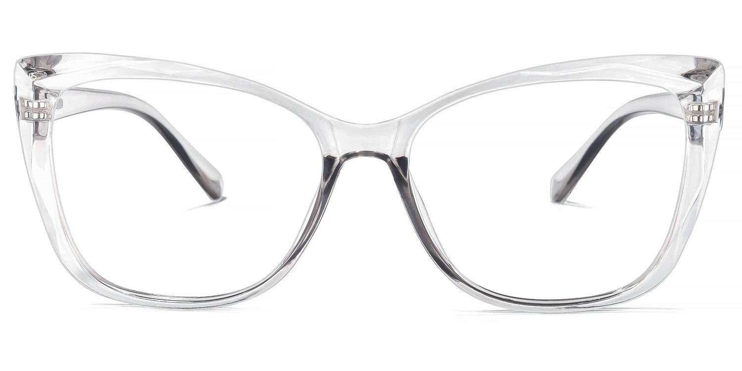 Wallace Cateye Gray Glasses | Zeelool Glasses0