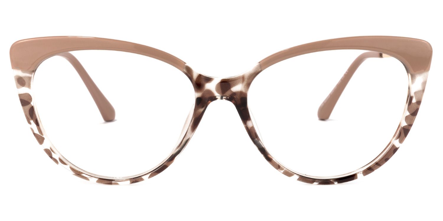 Marcus Cateye Cameo-Brown Glasses | Zeelool Glasses0