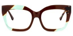Ximena Cateye Brown Glasses0