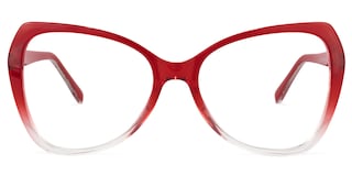 Eleanora Butterfly Red Glasses0