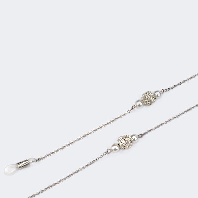 Pearl Silver Eyeglasses Chain-07 | Zeelool Glasses2