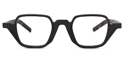 Yasin Square Black Glasses0