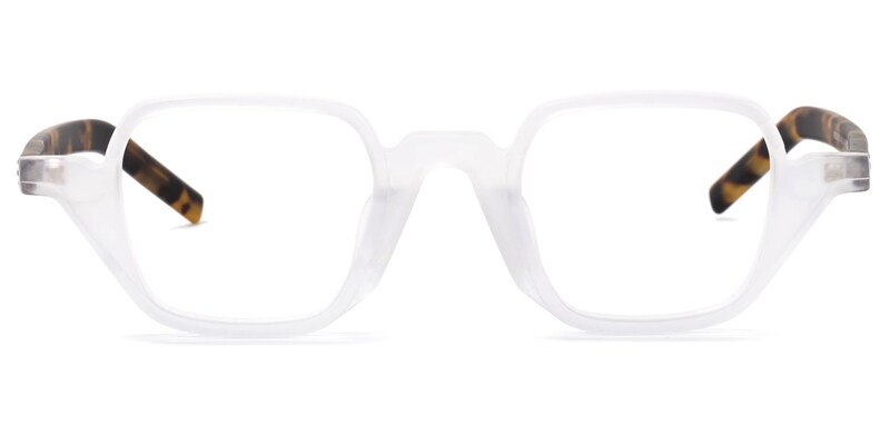 Yasin Square White Glasses | Zeelool Glasses0