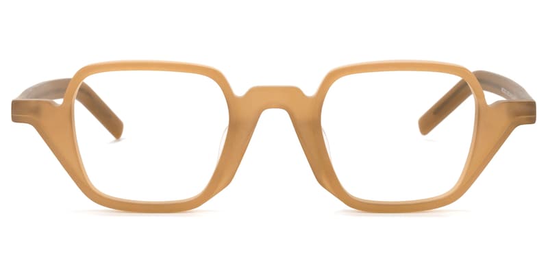Yasin Square Cameo-Brown Glasses | Zeelool Glasses0