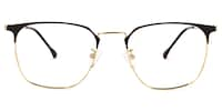 Yulisa Browline Gold Glasses0