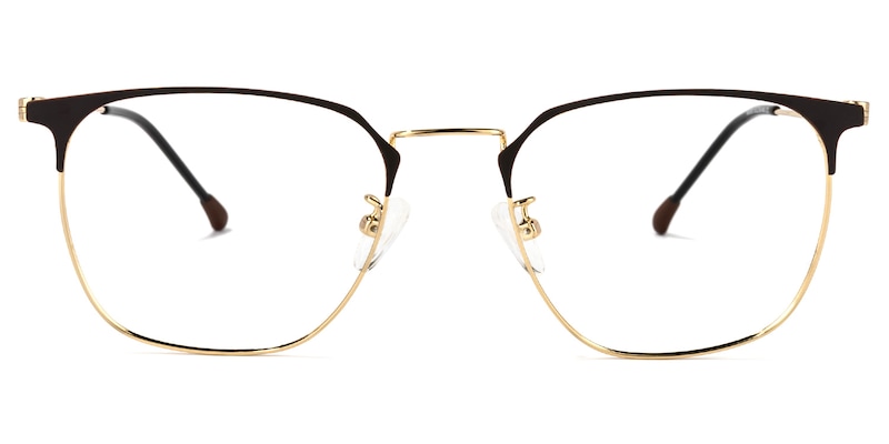 Yulisa Browline Gold Glasses | Zeelool Glasses0