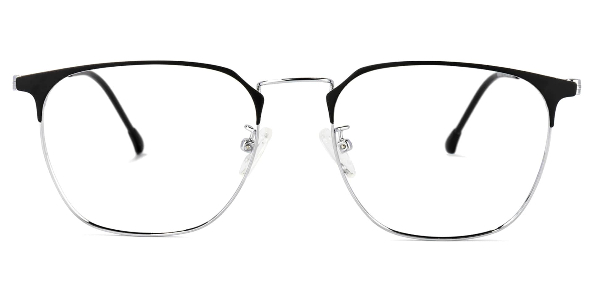 Yulisa Browline Silver Glasses | Zeelool Glasses0