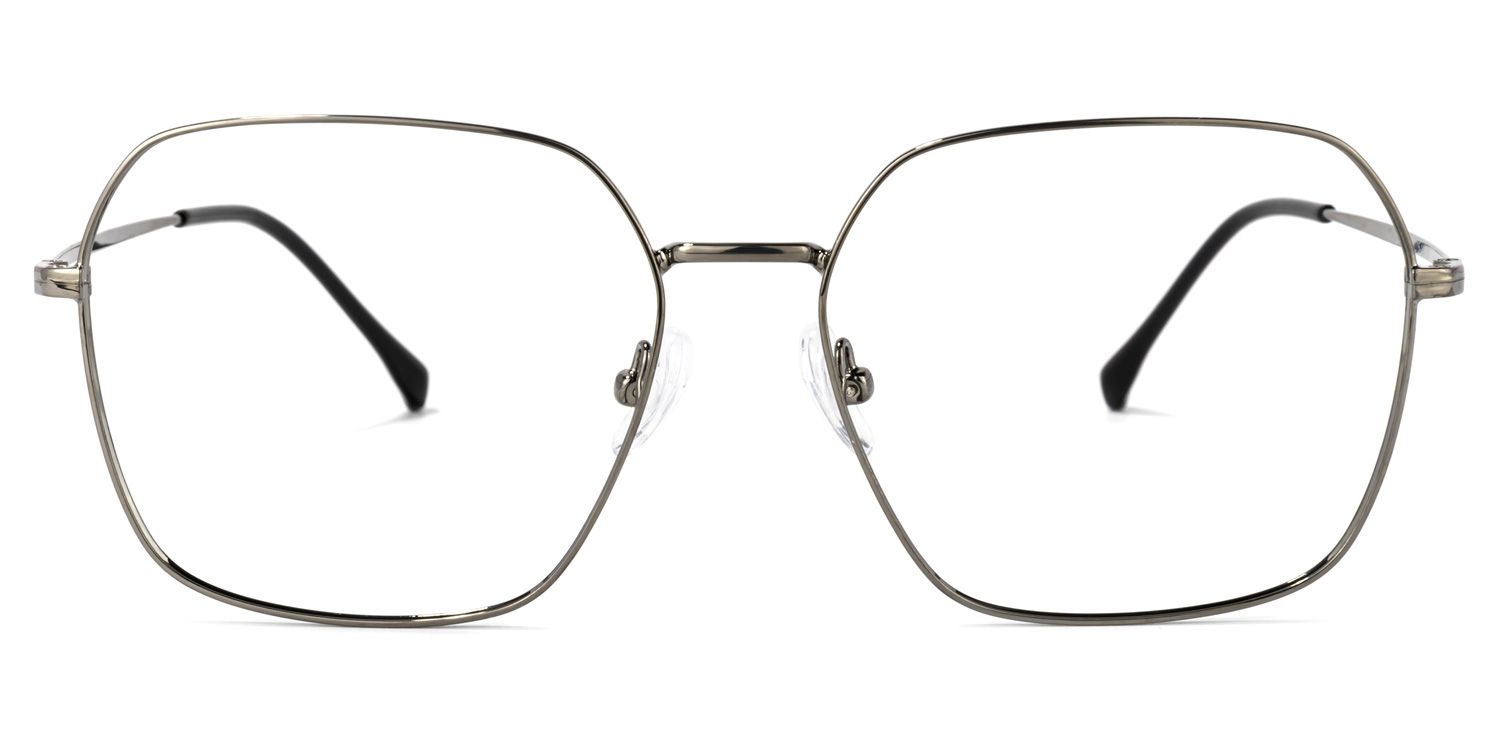 Zander Square Gray Glasses | Zeelool Glasses0