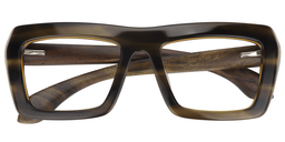 Gabriel Rectangle Brown Glasses1