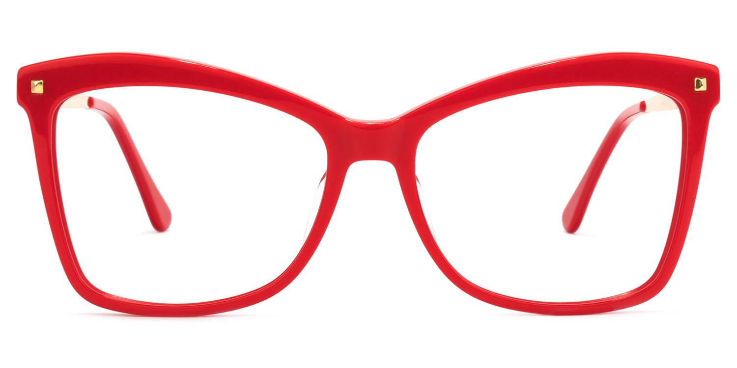 Isaebella Butterfly Red Eyeglasses and Thin Frames0