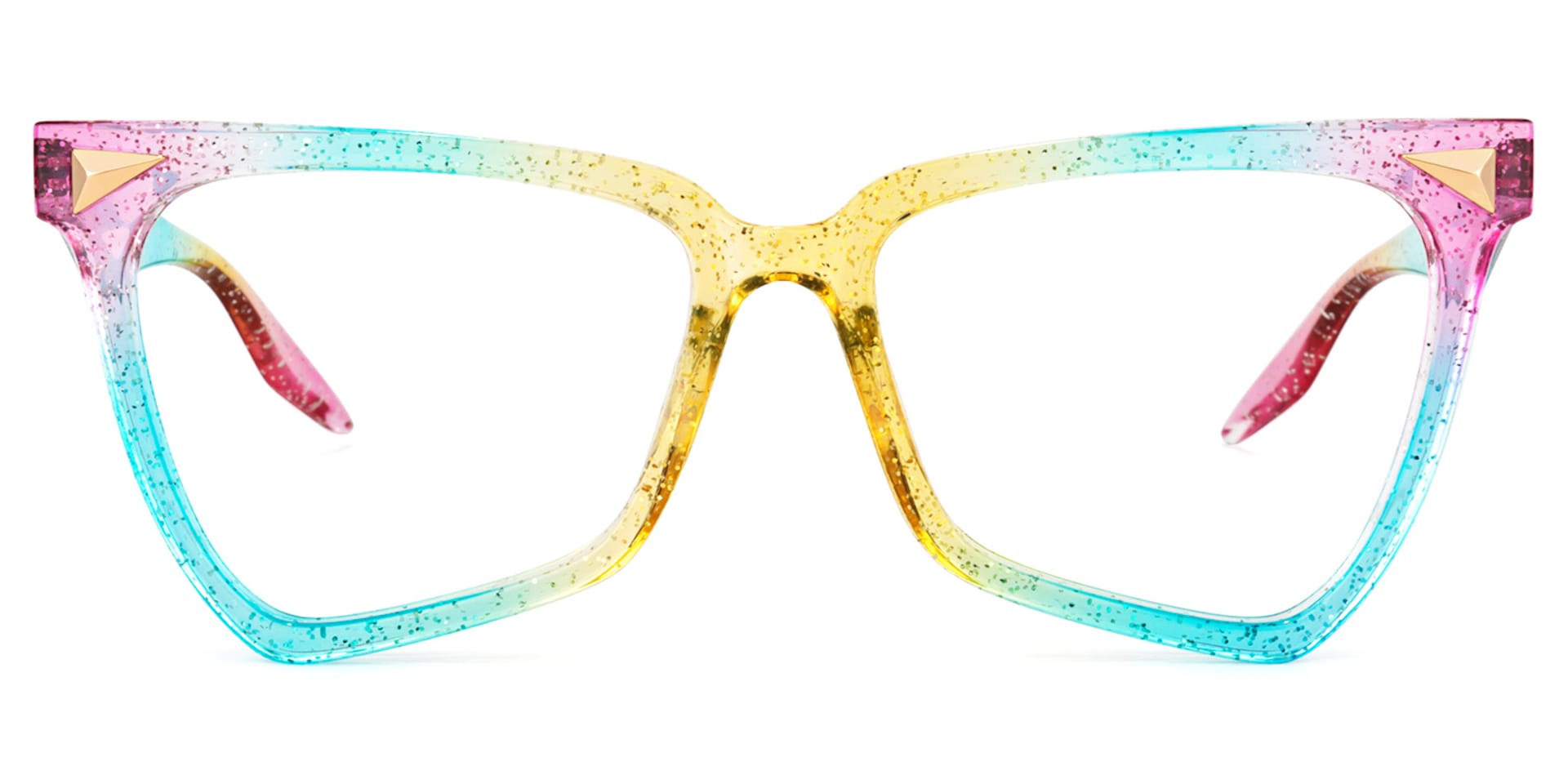 Cicely Geometrical Rainbow Eyeglasses | Zeelool Glasses0