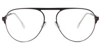 Frechen Geometric Black Glasses0