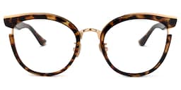 Laraine Cat Eye Tortoise Glasses0