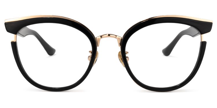 Laraine Cat Eye Black Glasses