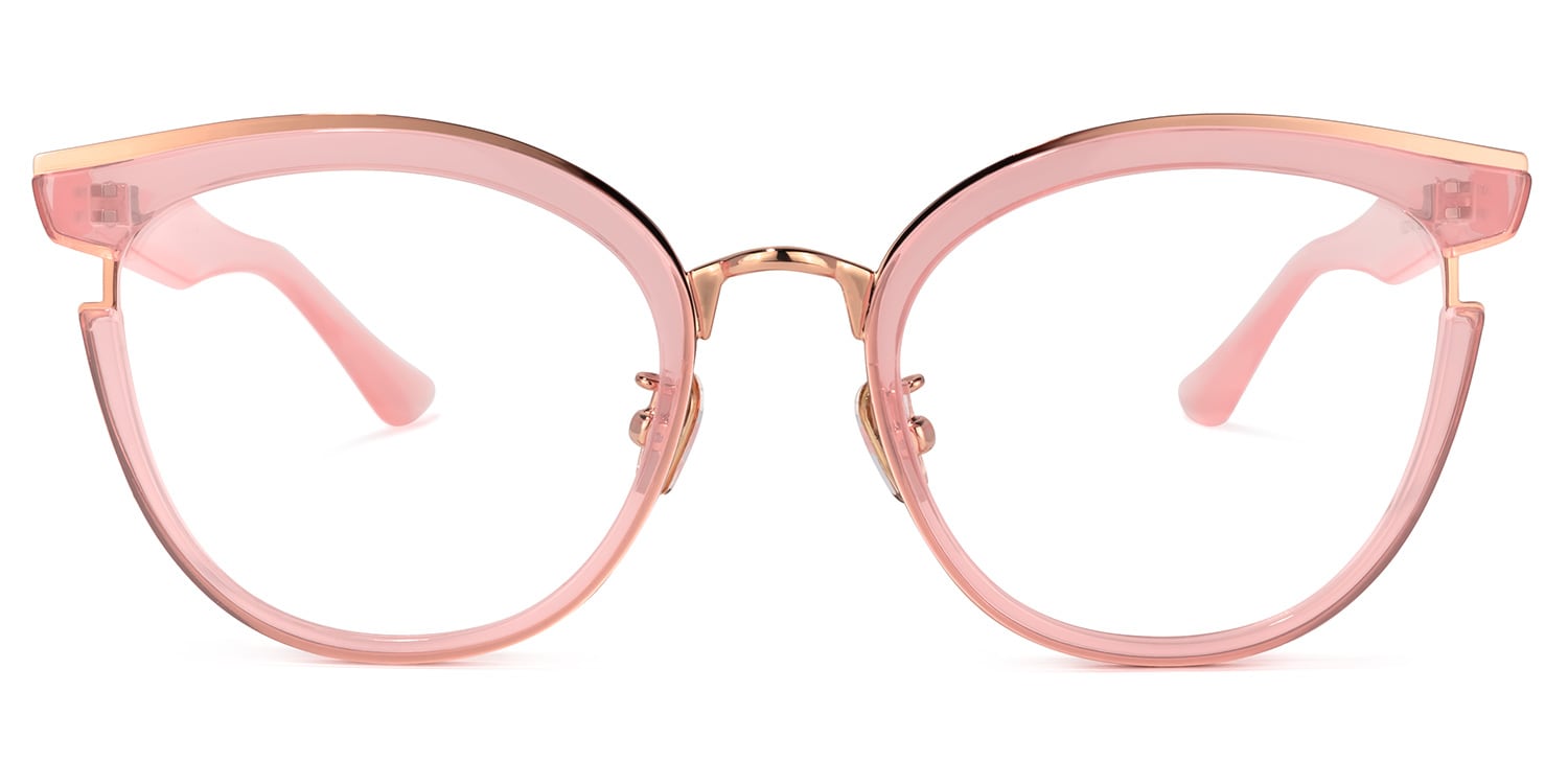 Eleanore Cat Eye Pink Frame Glasses | Zeelool0