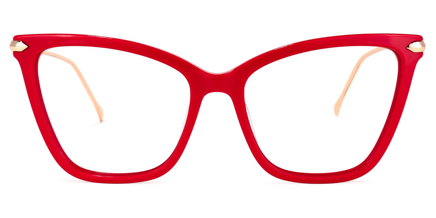 Cat Eye Red Glasses | ZEELOOL Canada0