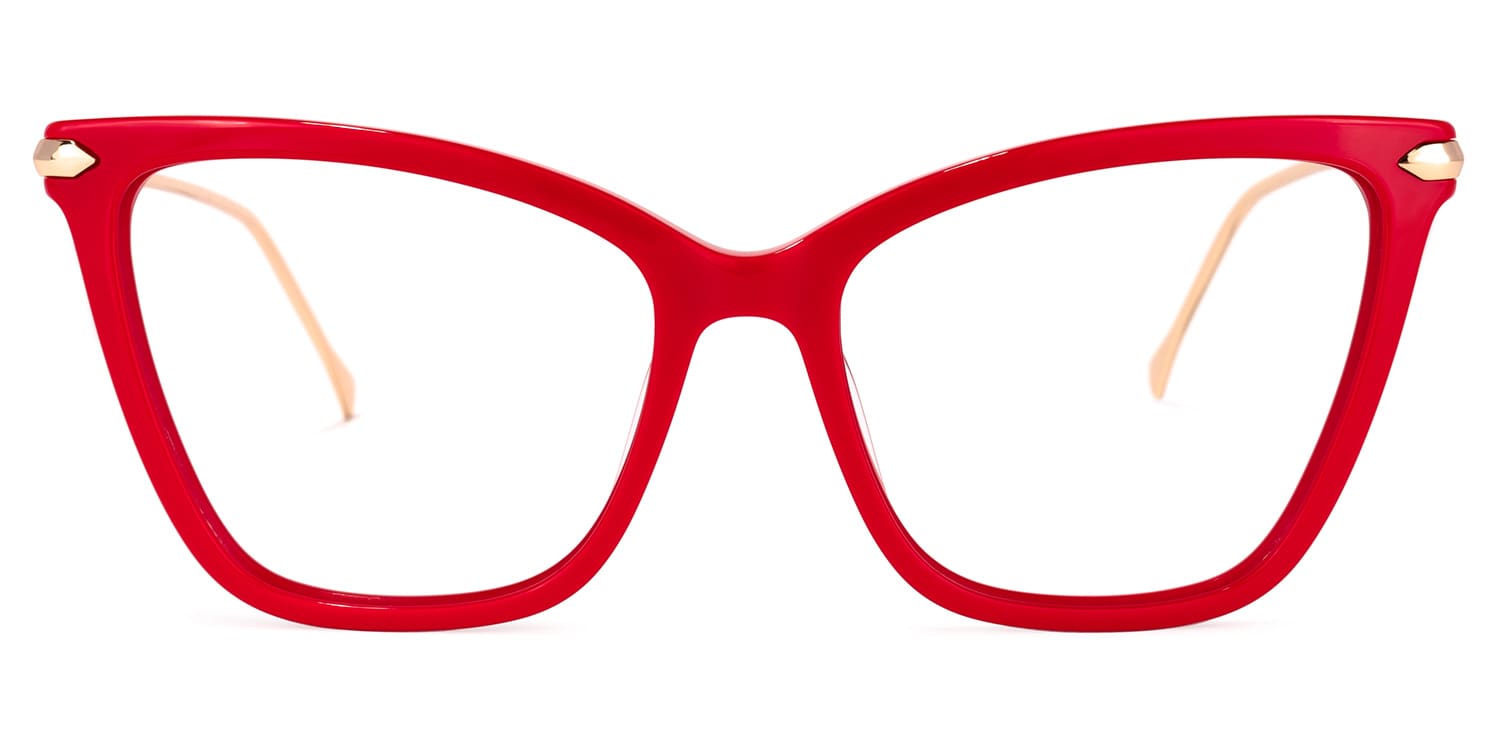 Cat Eye Red Glasses | Zeelool Glasses0
