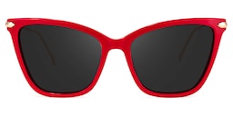 Hilary Butterfly Red Sunglasses0